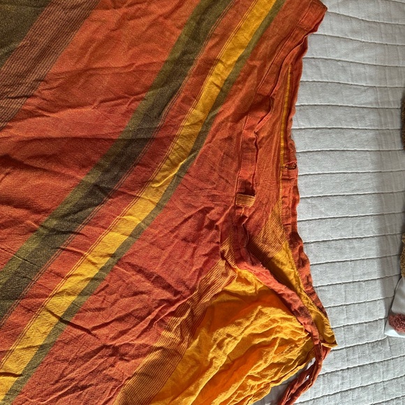 Jayli Vibrant Orange, Yellow, & Green Maxi Skirt - Picture 3 of 4